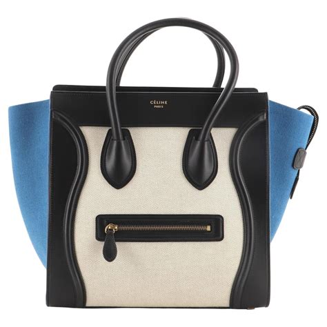 celine tricolor luggage mini|Celine leather luggage.